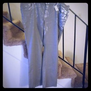 Gray/Silver Metallic Old Navy The Flirt Jeans